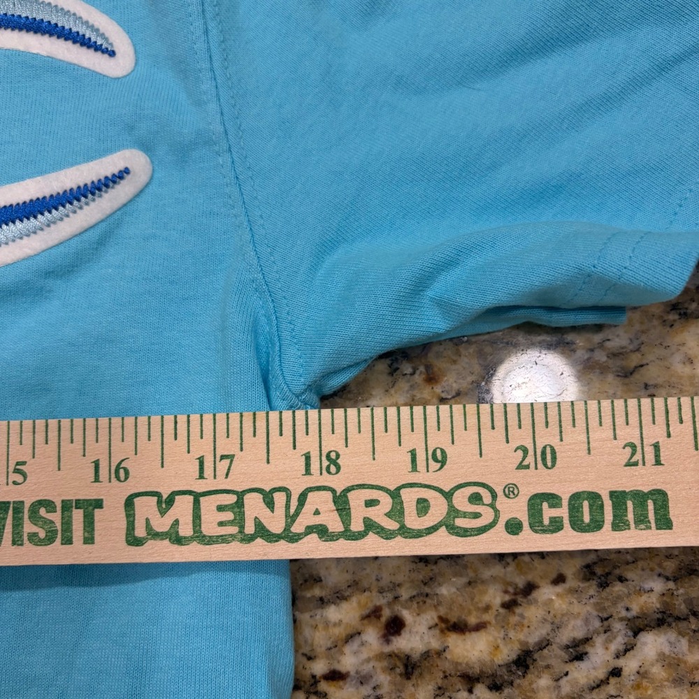 NEW Champion Heritage Tee Mens Small Light Blue Chenille Big C Logo T-Shirt ws - Picture 5 of 5
